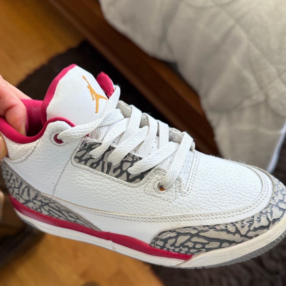 Nike Air Jordan 3 Retro PS "Cardinal Red" Sneakers 2.5Y